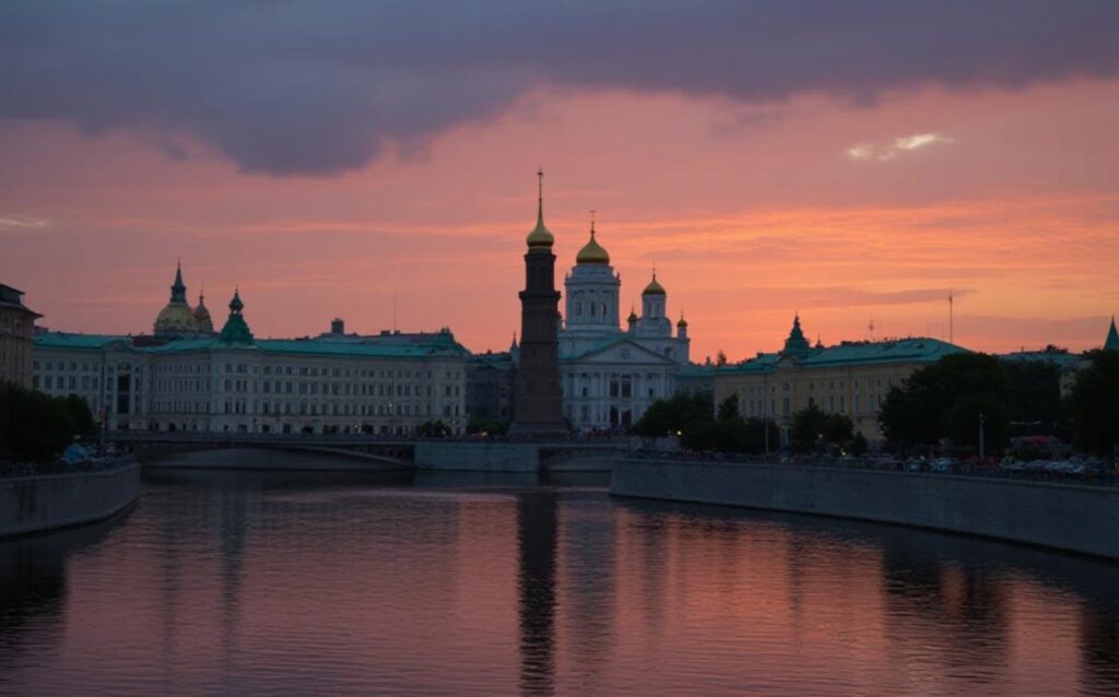 Петербург ускорит включение уличных фонарей из-за ранних сумерек